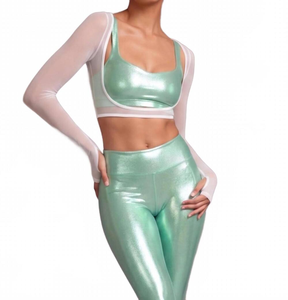 NEW HEROINE SPORT see-through clear bolero in white